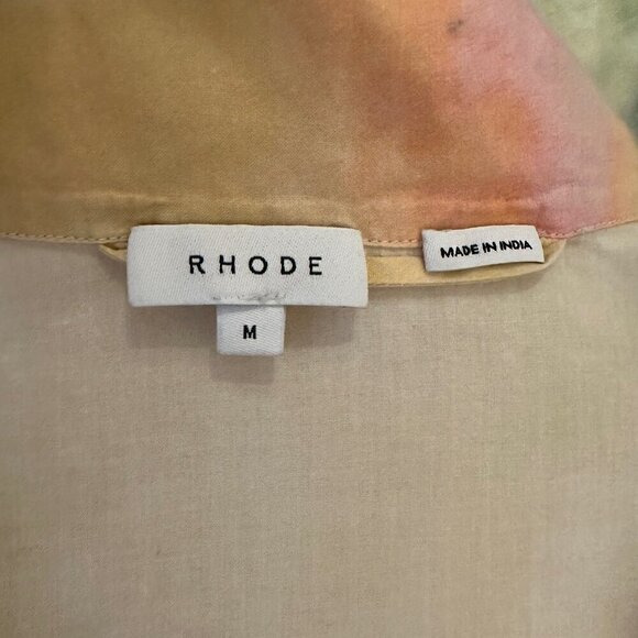 Rhode tie dye button front shirt M - Picture 3 of 8